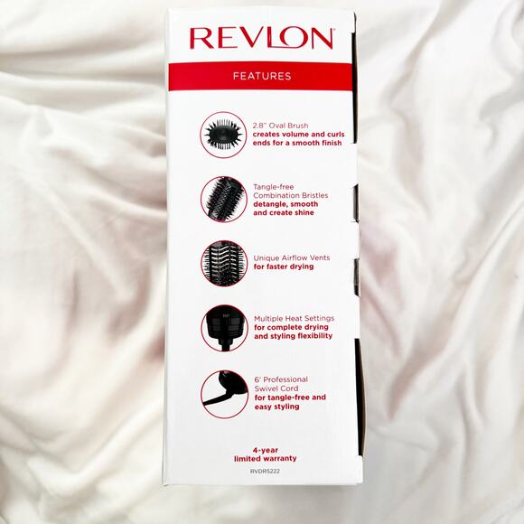 REVLON One-Step Volumizer Blow Dryer Round Brush Styler Tool NEW in box - Picture 3 of 3